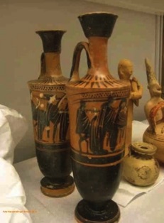 Svar figurmålad lekyt
från ca 550 f.Kr.
Medelhavsmuseet